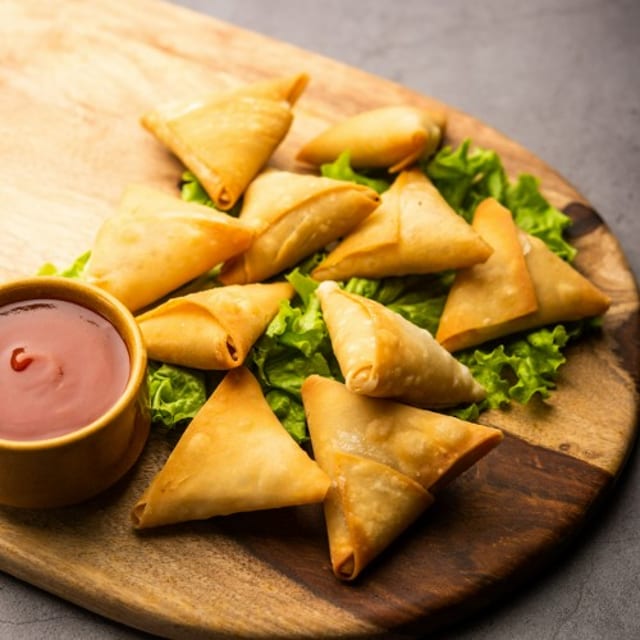 Veg Samosa (V, VEG).